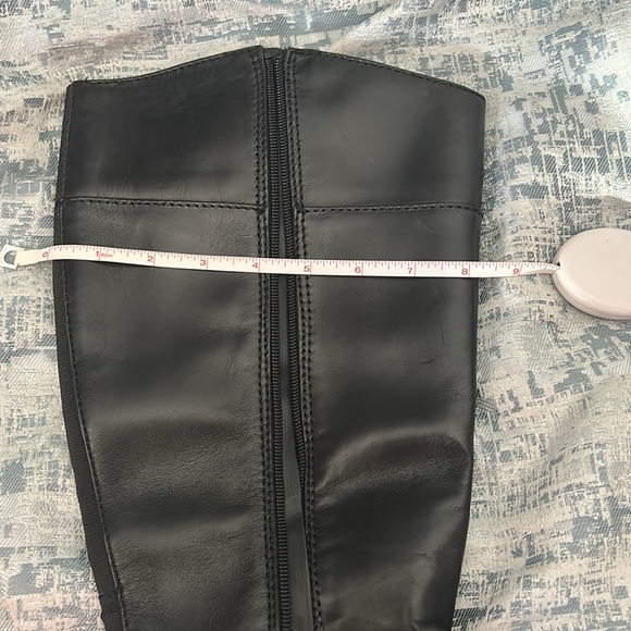 Wide calf black leather boots - Picture 6 of 6